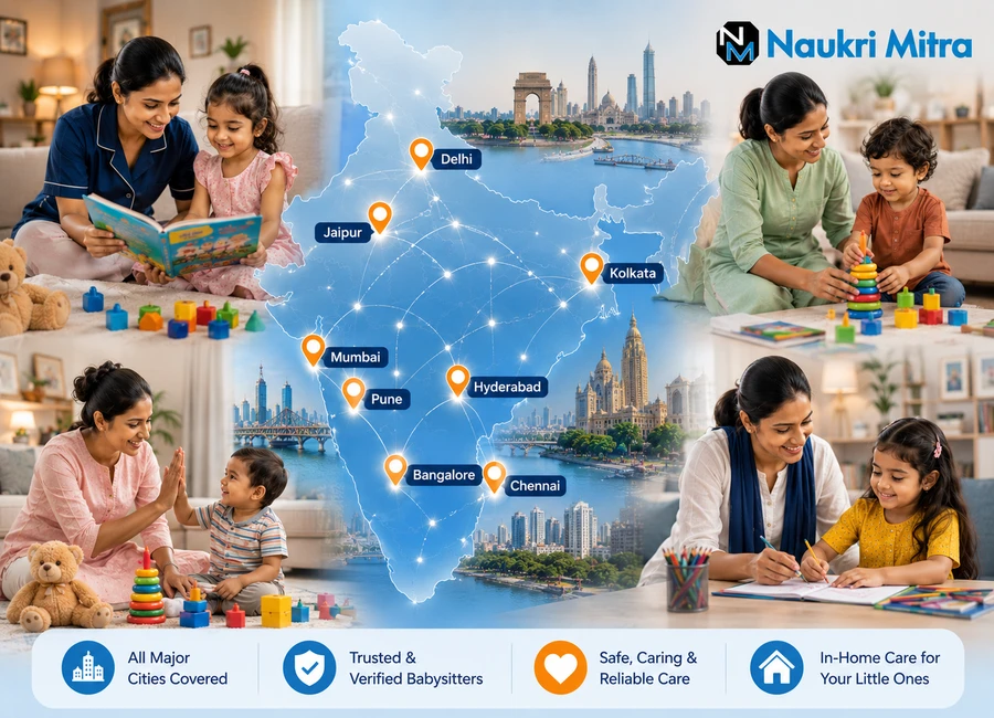 babysitter services all India cities
