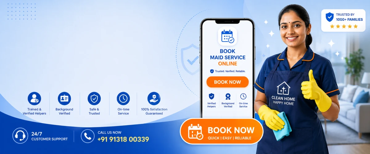 book maid service online India Naukri Mitra