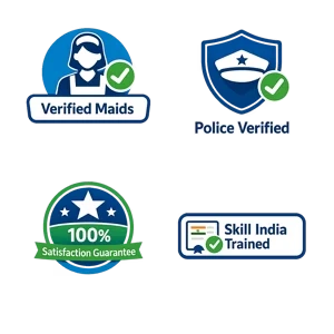 Naukri Mitra verified maid service badge India