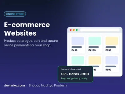 E-commerce website development with secure online payments