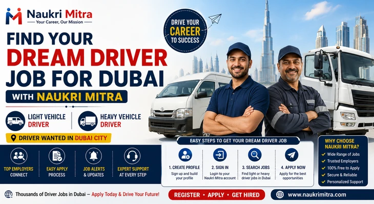 Find Your Dream Driver Job for Dubai with Naukri Mitra