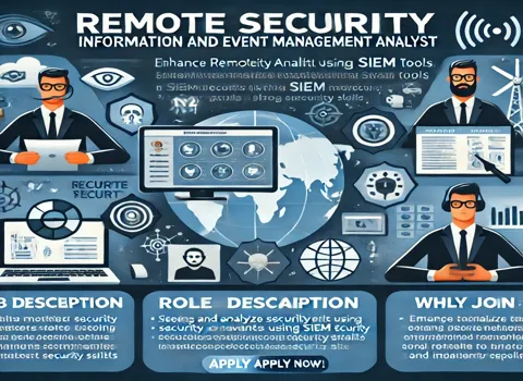 Remote Security Information and Event Management (SIEM) Analyst