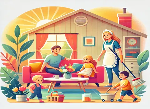 Need a Maid For Baby care and House Hold Work
