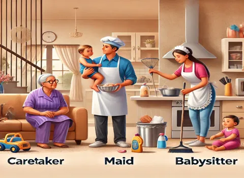 Caretaker Maid Cook Babysitter Jobs Kota