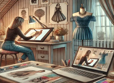 Remote Fashion Illustrator
