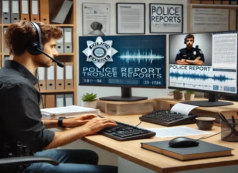 Remote Police Report Transcriptionist