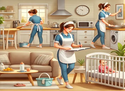 I Need a Full-time Maid For cooking, House Cleaning, Babysitting