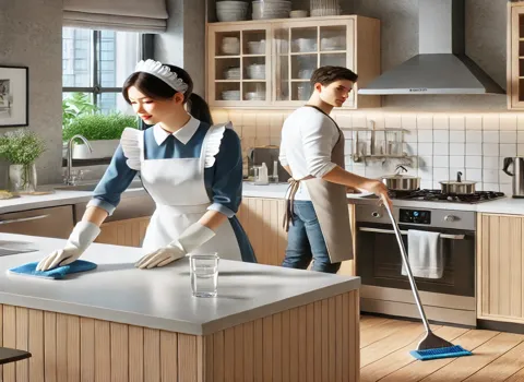 I need part time maid and cook