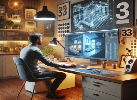 Remote Interior Design 3D Modeler