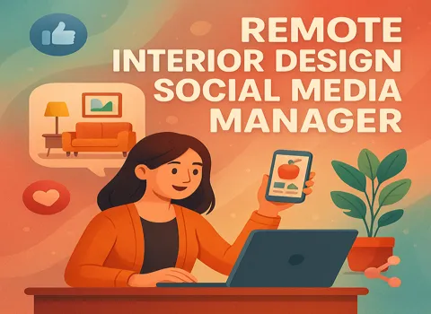 Remote Interior Design Social Media Manager