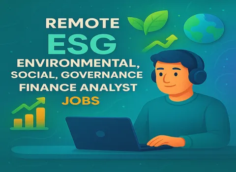 Remote ESG (Environmental, Social, Governance) Finance Analyst