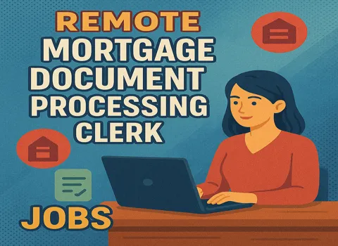 Remote Mortgage Document Processing Clerk