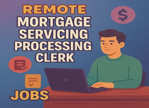 Remote Mortgage Servicing Processing Clerk
