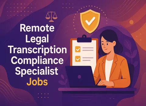 Remote Legal Transcription Compliance Specialist