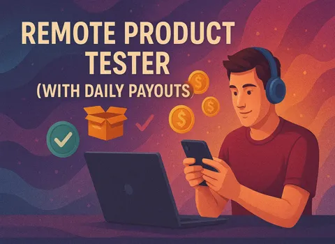 Remote product tester (with daily payouts)