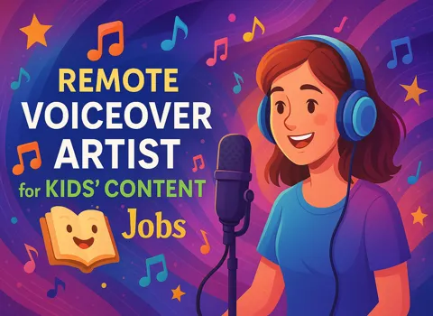 Remote Voiceover Artist for Kids' Content