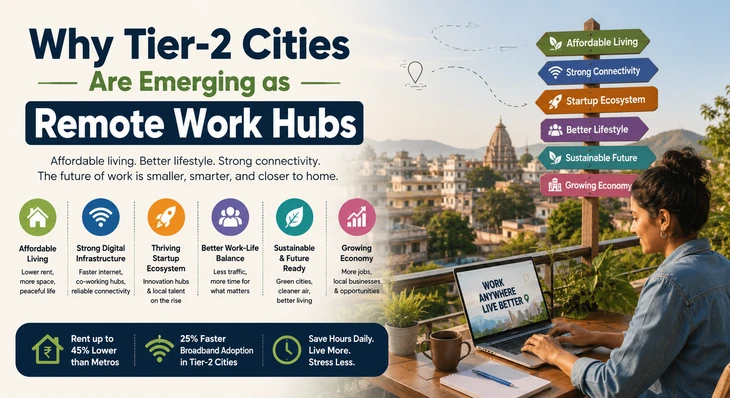 Why Tier-2 Cities Are Emerging as Remote Work Hubs