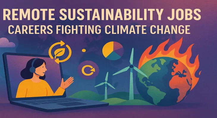 Remote Sustainability Jobs: Careers Fighting Climate Change