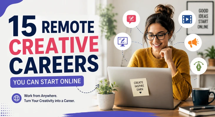 15 Remote Creative Careers You Can Start Online