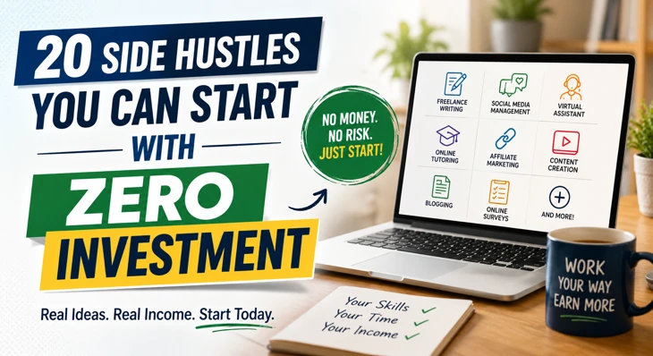 20 Beginner-Friendly Side Hustles You Can Launch Without Spending a Dime