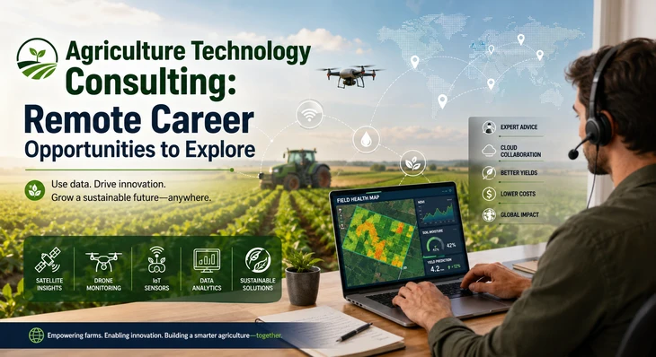 Agriculture Technology Consulting: Remote Career Opportunities to Explore