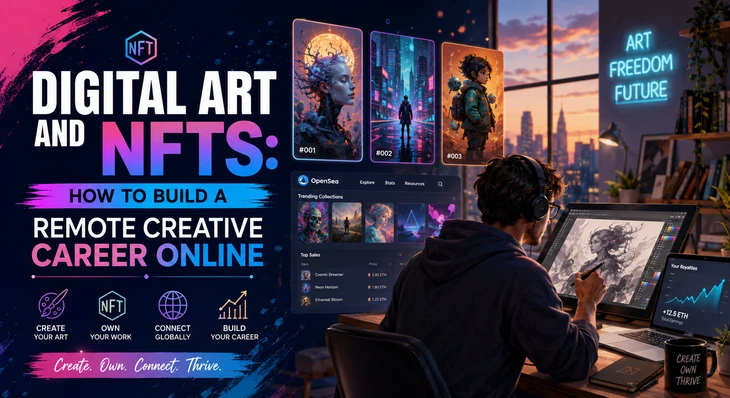 Digital Art and NFTs: How to Build a Remote Creative Career Online