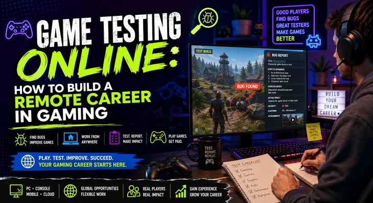 Game Testing Online: How to Build a Remote Career in Gaming