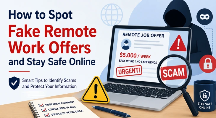 How to Spot Fake Remote Work Offers and Stay Safe Online
