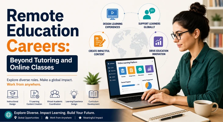 Remote Education Careers: Beyond Tutoring and Online Classes