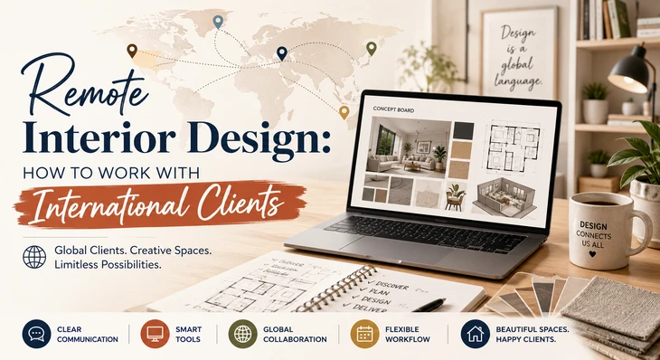 Remote Interior Design: How to Work With International Clients
