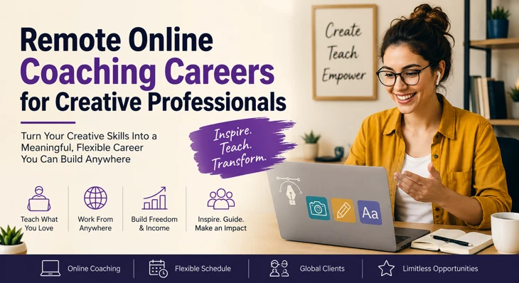 Remote Online Coaching Careers for Creative Professionals