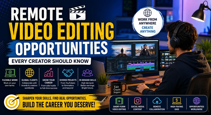 Remote Video Editing Opportunities Every Creator Should Know