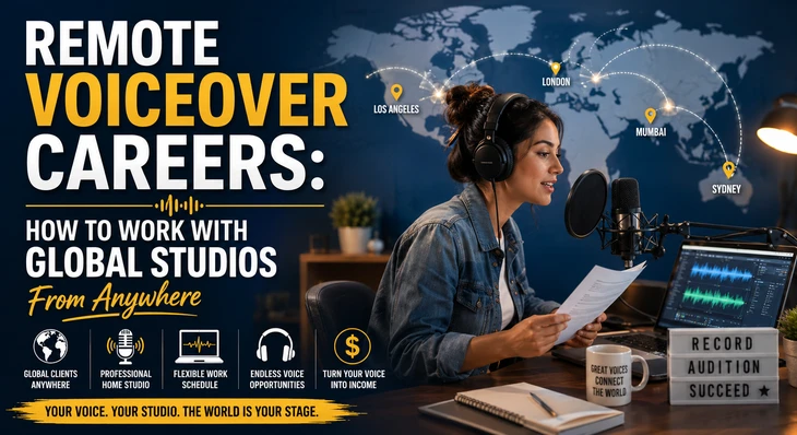 Remote Voiceover Careers: How to Work With Global Studios From Anywhere