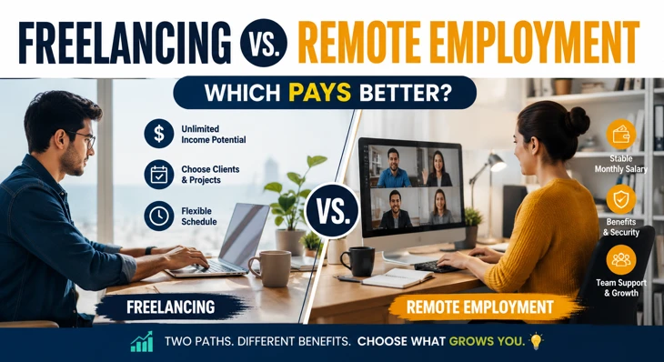 Freelancing vs. Remote Employment: Which Pays Better?