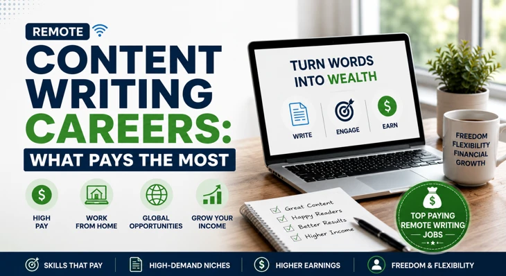Remote Content Writing Careers: What Pays the Most