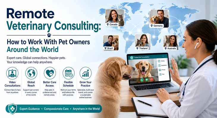 Remote Veterinary Consulting: How to Work With Pet Owners Around the World