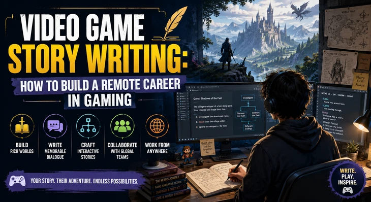 Video Game Story Writing: How to Build a Remote Career in Gaming