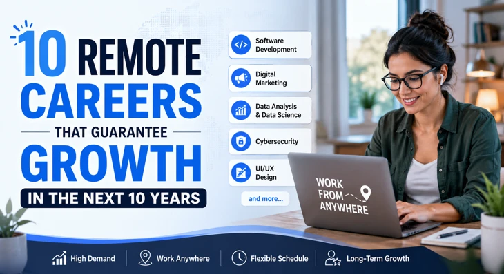 10 Remote Careers That Guarantee Growth in the Next 10 Years