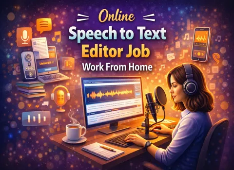 Online Speech to Text Editor Job Work From Home