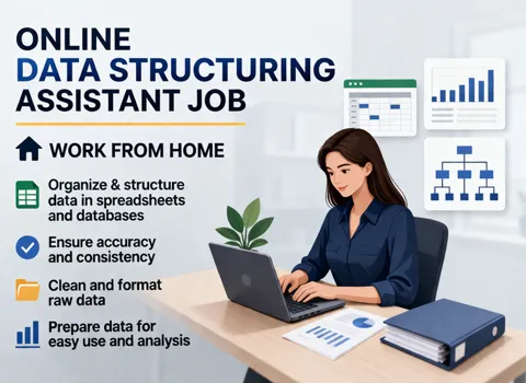 Online Data Structuring Assistant Job Work From Home