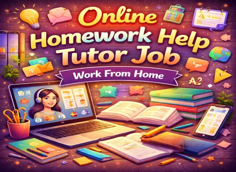 Online Homework Help Tutor Job Work From Home