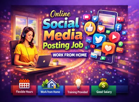 Online Social Media Posting Job Work From Home