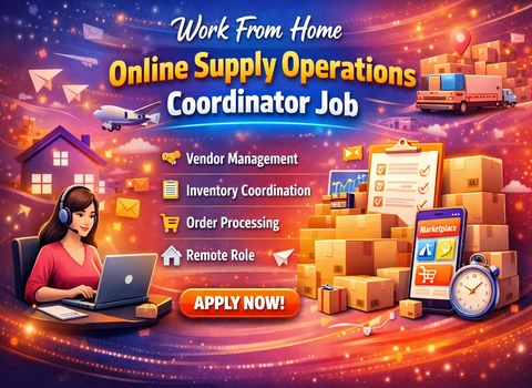Online Supply Operations Coordinator Job Work From Home
