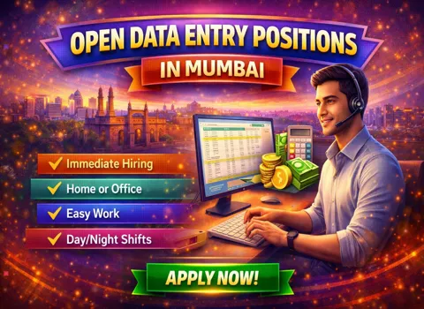 Open Data Entry Positions in Mumbai