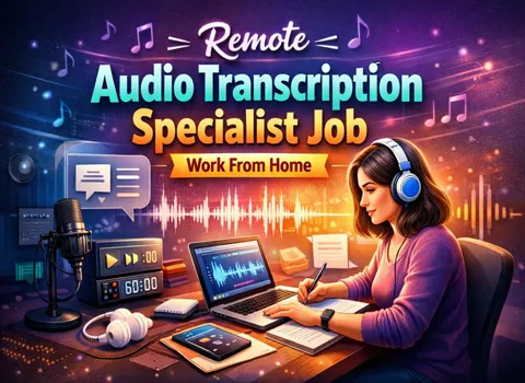 Remote Audio Transcription Specialist Job Work From Home