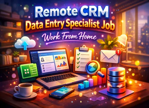 Remote CRM Data Entry Specialist Job Work From Home