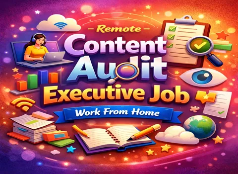 Remote Content Audit Executive Job Work From Hoem