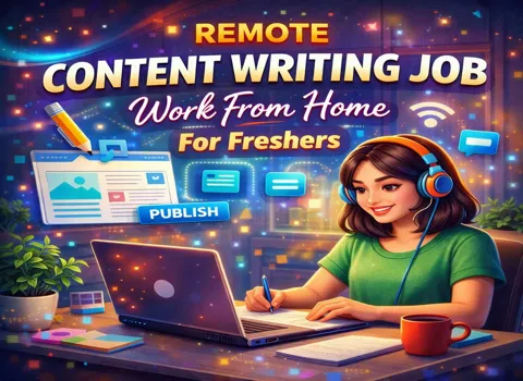 Remote Content Writing Job Work From Home For Freshers