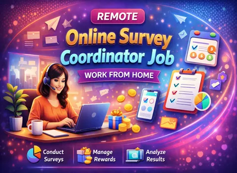 Remote Online Survey Coordinator Job Work From Home