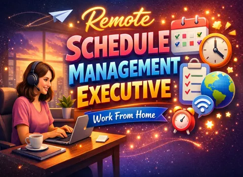 Remote Schedule Management Executive Job Work From Home